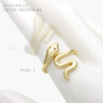 Anillo Serpiente Chapa de oro 1046