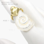 Anillo Concha Chapa de oro 1047 - Modelo 1