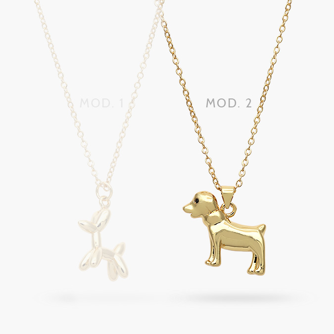 marcaca950 Collar Chapa de Oro Perro 0409 - Imagen 1
