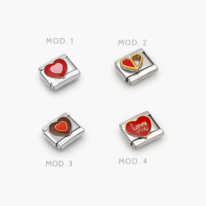 nom21 Charm Acero Inoxidable Nomination Corazones - Imagen 1