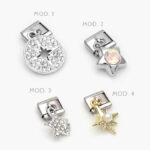 Charm Acero Inoxidable Nomination Estrellas
