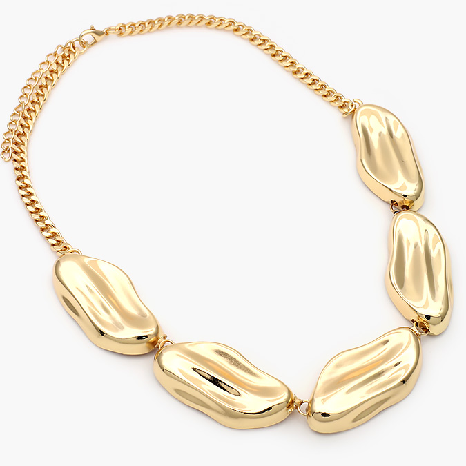 CD0447-1 Collar Chunky Chapa de Oro 447-1 - Imagen 1