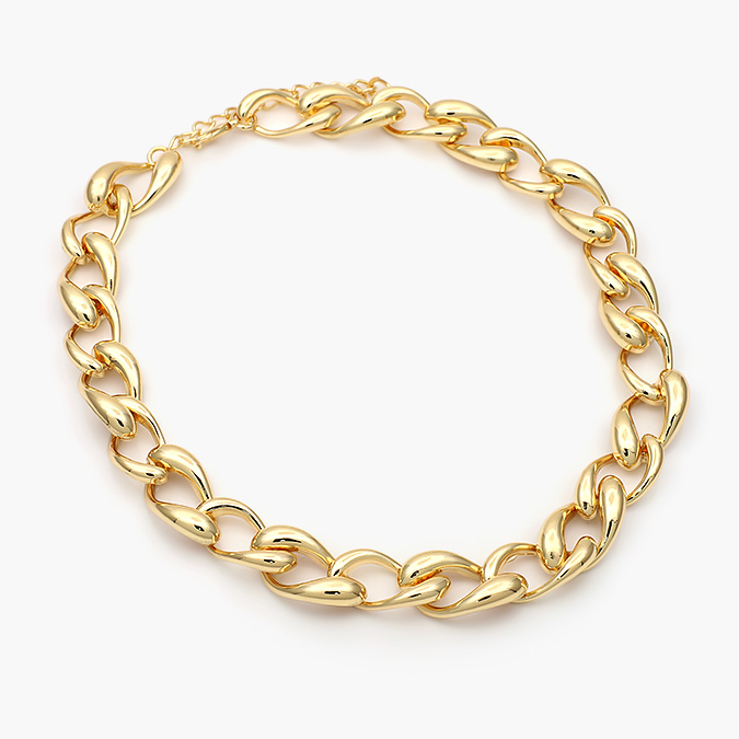CD0448-2 Collar Chunky Chapa de Oro 448-2 - Imagen 1