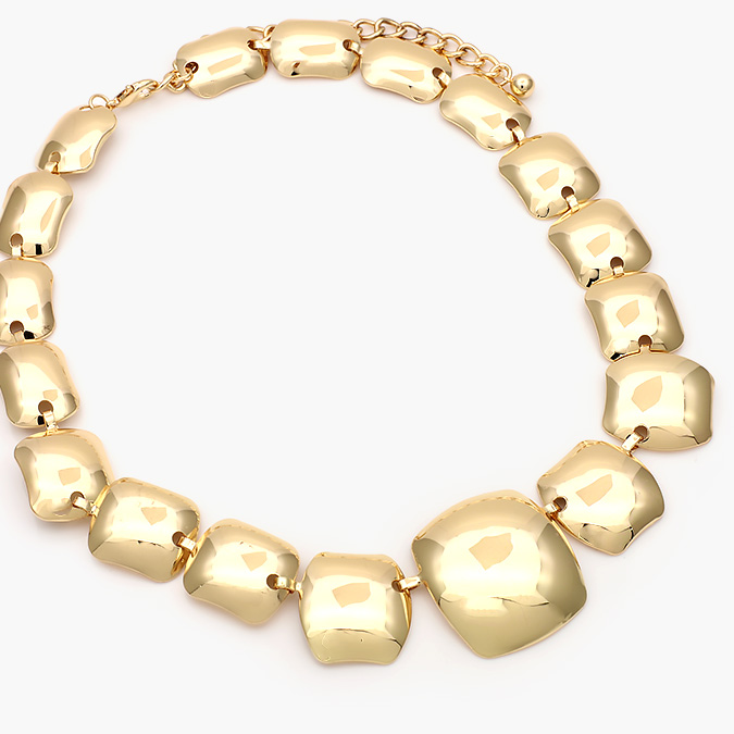 CD0452-2 Collar Chunky Chapa de Oro 452-2 - Imagen 1