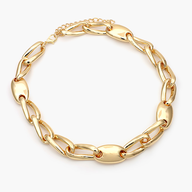 CD0453-1 Collar Chunky Chapa de Oro 453-1 - Imagen 1
