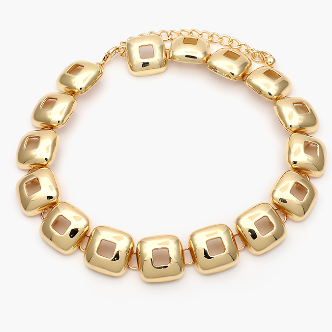 CD0463-1 Collar Chunky Chapa de Oro 463-1 - Imagen 1