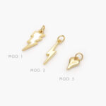 Mini Dije Rayo Chapa de Oro - Modelo 1