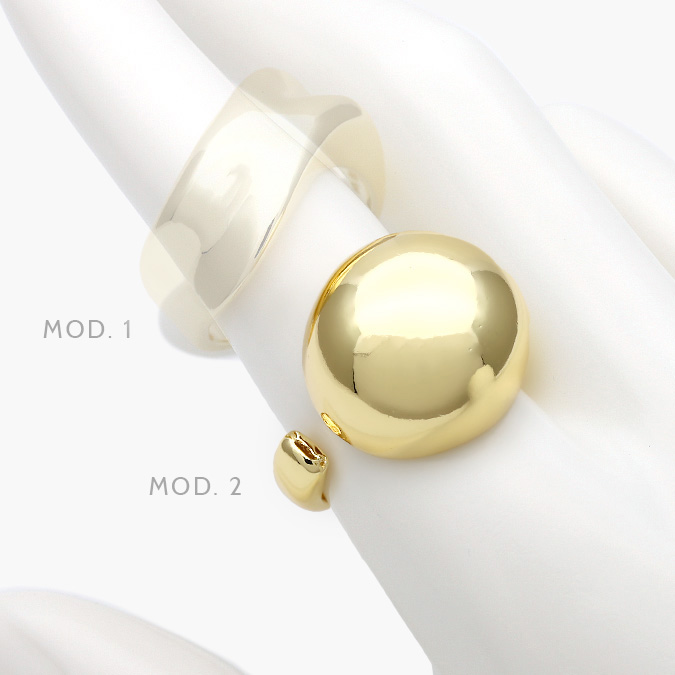 CTB1098 Anillo Chunky Chapa de Oro 1098 - Imagen 1