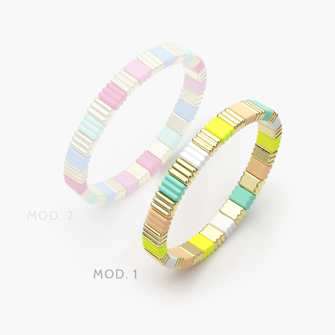 marcate20 Brazalete Elástico Color Chapa de Oro 573 - Imagen 1