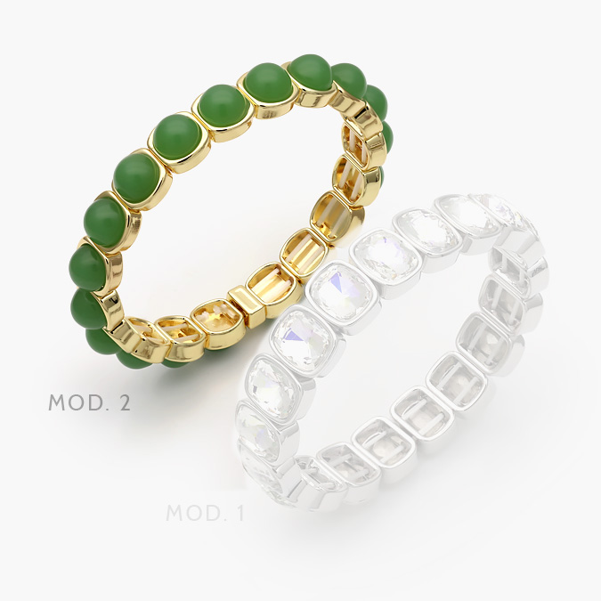 marcate23 Brazalete Elástico Chapa de Oro 581 - Imagen 1