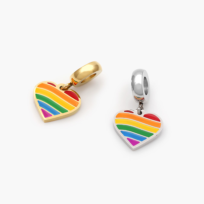 ACH0668 Colgante Corazón Colores Acero Inoxidable 668 - Imagen 1