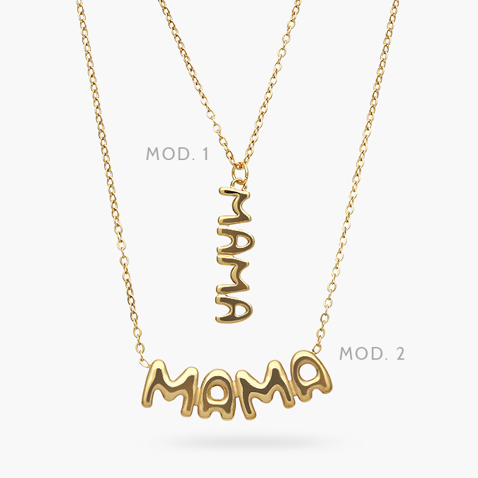 AD0497 Collar Acero Inoxidable MAMA 497 - Imagen 1