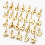 Dije Inicial Chapa de Oro 43 - A