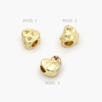 Dije Chapa de Oro Corazón Casa 45 - Modelo 1