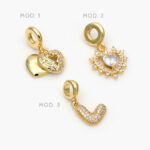 Dije Corazón Chapa de Oro 54