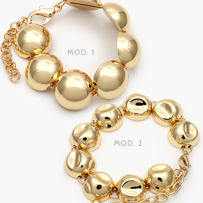 CP0217 Pulso Chunky Chapa de Oro 217 - Imagen 1