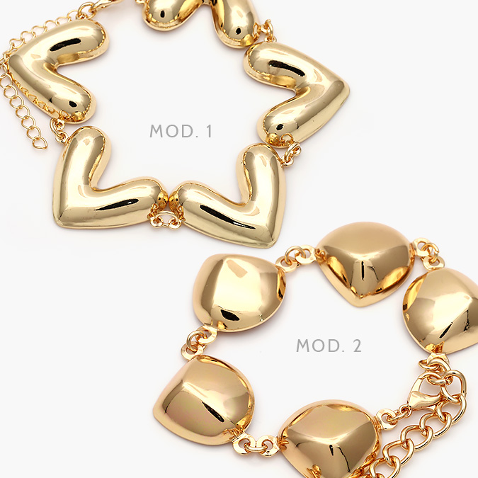 CP0219 Pulso Chunky Chapa de Oro 219 - Imagen 1