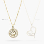 Collar Chapa de Oro Corazón Mamá 470