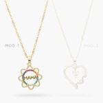 Collar Chapa de Oro Corazón Mamá 473