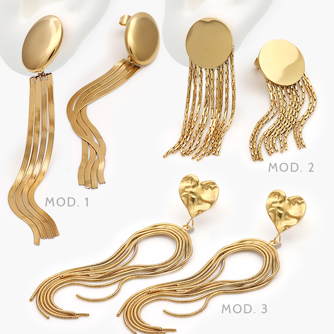AA10148 Aretes Colgante Acero Inoxidable 148 - Imagen 1