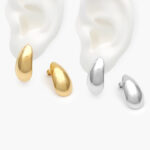 Aretes Gota Chunky Acero Inoxidable 153
