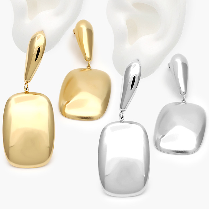 AA10161 Aretes Chunky Acero Inoxidable 161 - Imagen 1