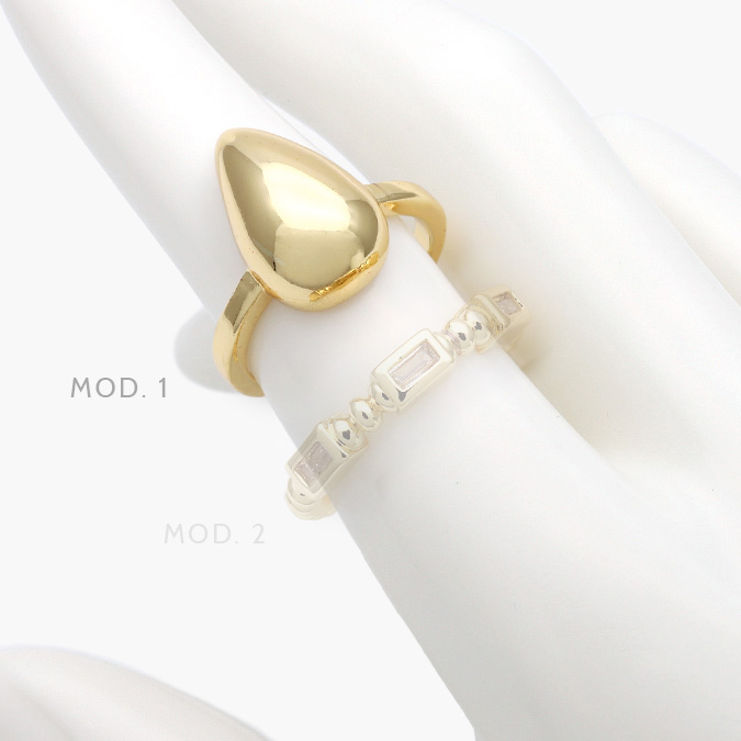 CTB1178 Anillo Gota Chapa de Oro 1178 - Imagen 1