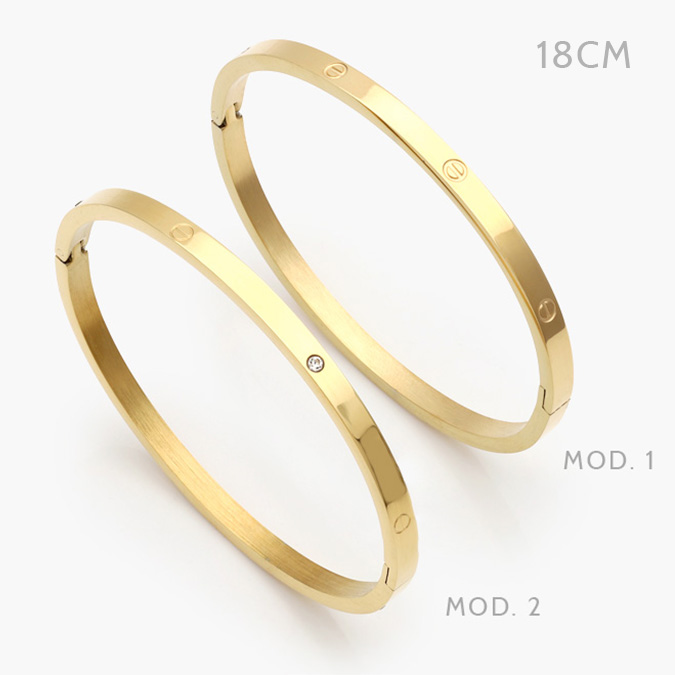 a2 Brazalete Acero Inoxidable Tornillo 18CM. - Imagen 1