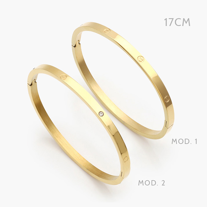 ap0665 Brazalete Acero Inoxidable Tornillo 17CM. - Imagen 1