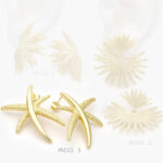 Aretes Chapa de Oro 597 - Modelo 1