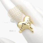 Anillo Ajustable Corazón Liso Chapa de Oro 1181