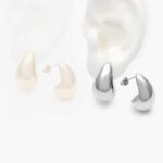 Aretes Gota Chunky Acero Inoxidable 154