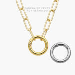 Dije Argolla Acero Inoxidable 007 - Oro