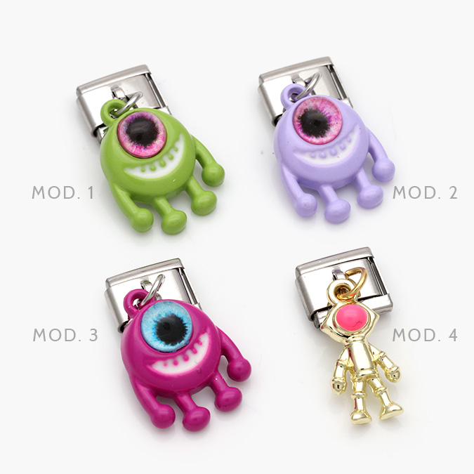 ACN0143 Charm Monster Inc Acero Inoxidable Grupo 143 - Imagen 1