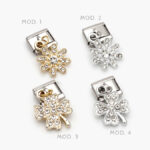 Charm Flor Acero Inoxidable Grupo 161 - Modelo 1