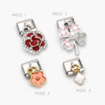 Charm Flor Acero Inoxidable Grupo 165 - Modelo 1
