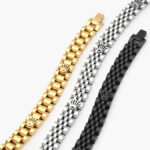 Esclava Caballero Acero Inoxidable 248 - Oro