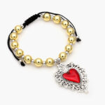 Pulso Sagrado Corazón Bicolor Chapa de Oro 605