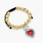 Pulso Sagrado Corazón Bicolor Chapa de Oro 606