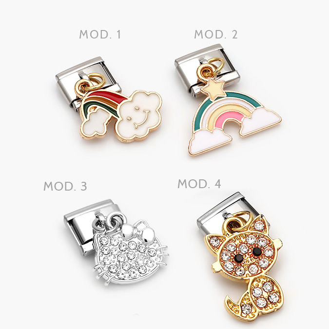 NOM52 Charm Arcoiris Acero Inoxidable Naturaleza - Imagen 1