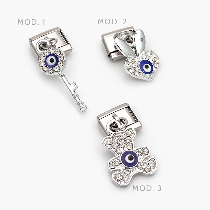 nom10 Charm Ojo Turco Acero Inoxidable Grupo 131 - Imagen 1