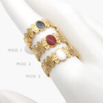Anillo Piedra Acrílico Acero Inoxidable 434 - Modelo 1