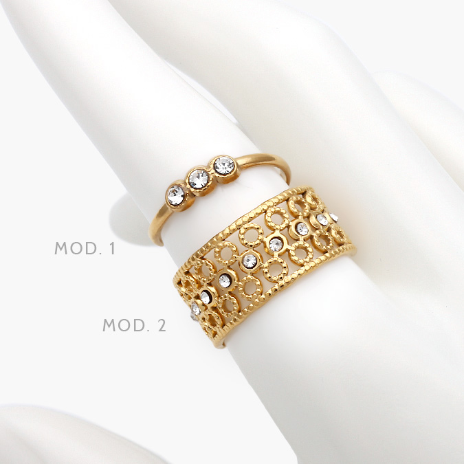 AB0451 Anillo Zirconias Acero Inoxidable 451 - Imagen 1