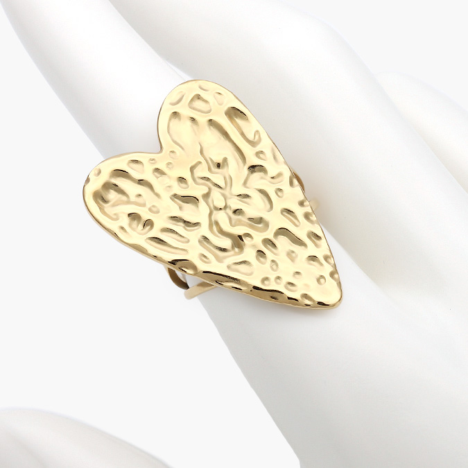AB0488 Anillo Chunky Corazón Acero Inoxidable 488 - Imagen 1