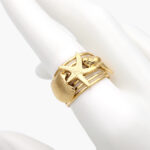 Anillo Chunky Olivos Acero Inoxidable 489-2