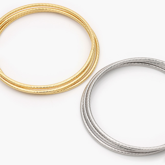 AP0655 Brazalete Triple Acero Inoxidable 655 - Imagen 1