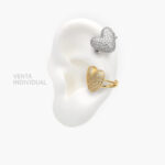 Cuffs Corazón Chapa de Oro 123 - Oro