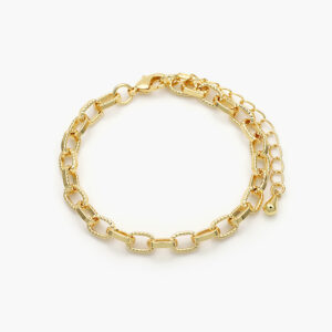 Pulso Eslabones Chapa de Oro para Armados 0236-1