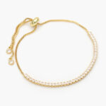 Pulso Ajustable Micropavé Chapa de Oro 793 - Imagen 2