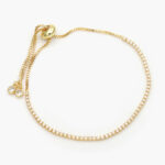 Pulso Ajustable Micropavé Chapa de Oro 1.5 mm. - Imagen 2